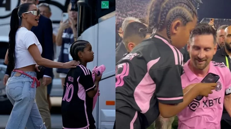 Kim Kardashian habló del fanatismo de su hijo por Messi